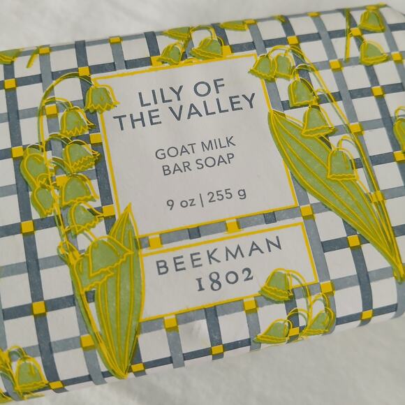 NEW Beekman 1802 Lily of the Valley Goat Milk Bar Soap 9oz MADE IN THE USA - Picture 1 of 5